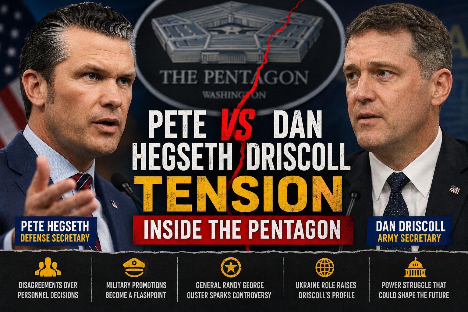pete hegseth dan driscoll tension
